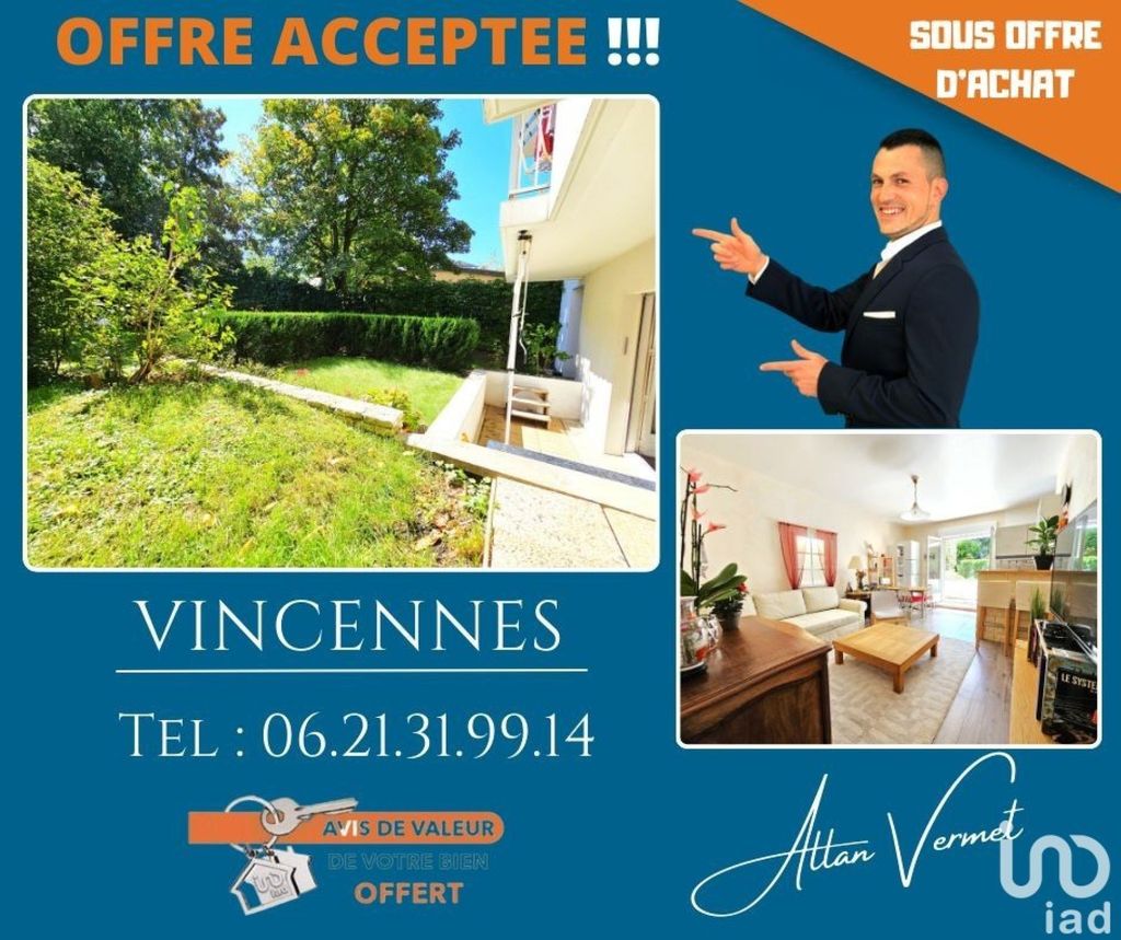 Achat appartement à vendre 2 pièces 48 m² - Vincennes