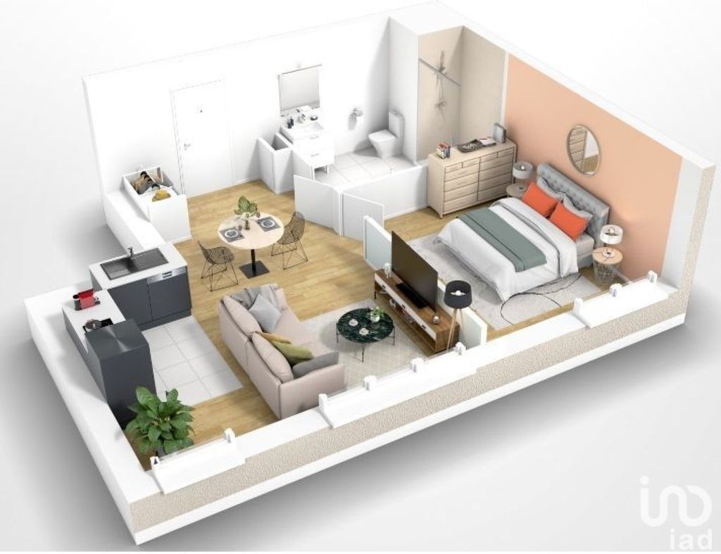 Achat appartement à vendre 2 pièces 44 m² - Houilles