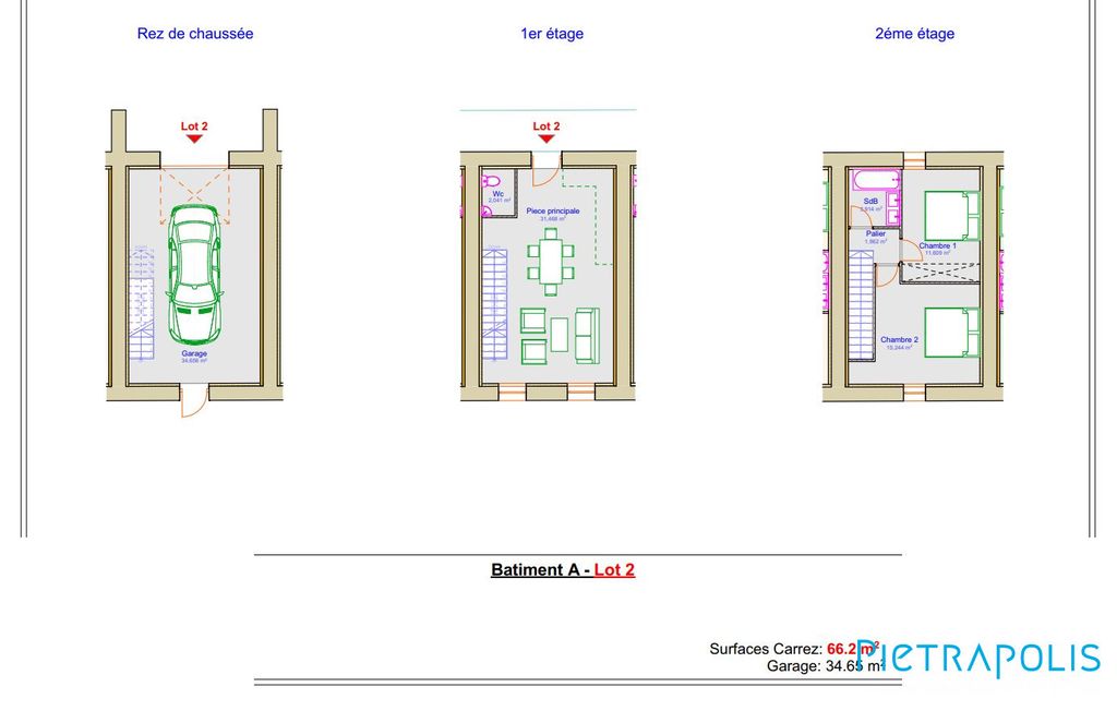 Achat maison à vendre 2 chambres 112 m² - Châtillon-sur-Chalaronne