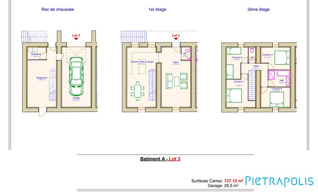 Achat maison à vendre 4 chambres 186 m² - Châtillon-sur-Chalaronne