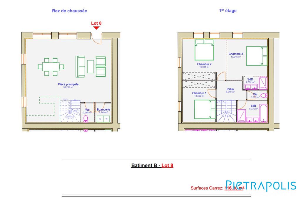 Achat maison à vendre 4 chambres 129 m² - Châtillon-sur-Chalaronne