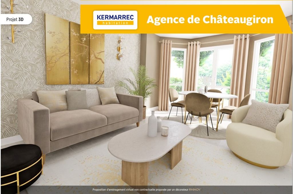 Achat appartement à vendre 2 pièces 47 m² - Châteaugiron