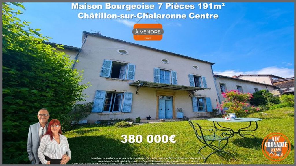 Achat maison à vendre 4 chambres 191 m² - Châtillon-sur-Chalaronne