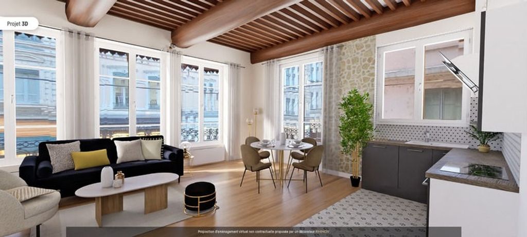 Achat appartement à vendre 3 pièces 78 m² - Lyon 1er arrondissement