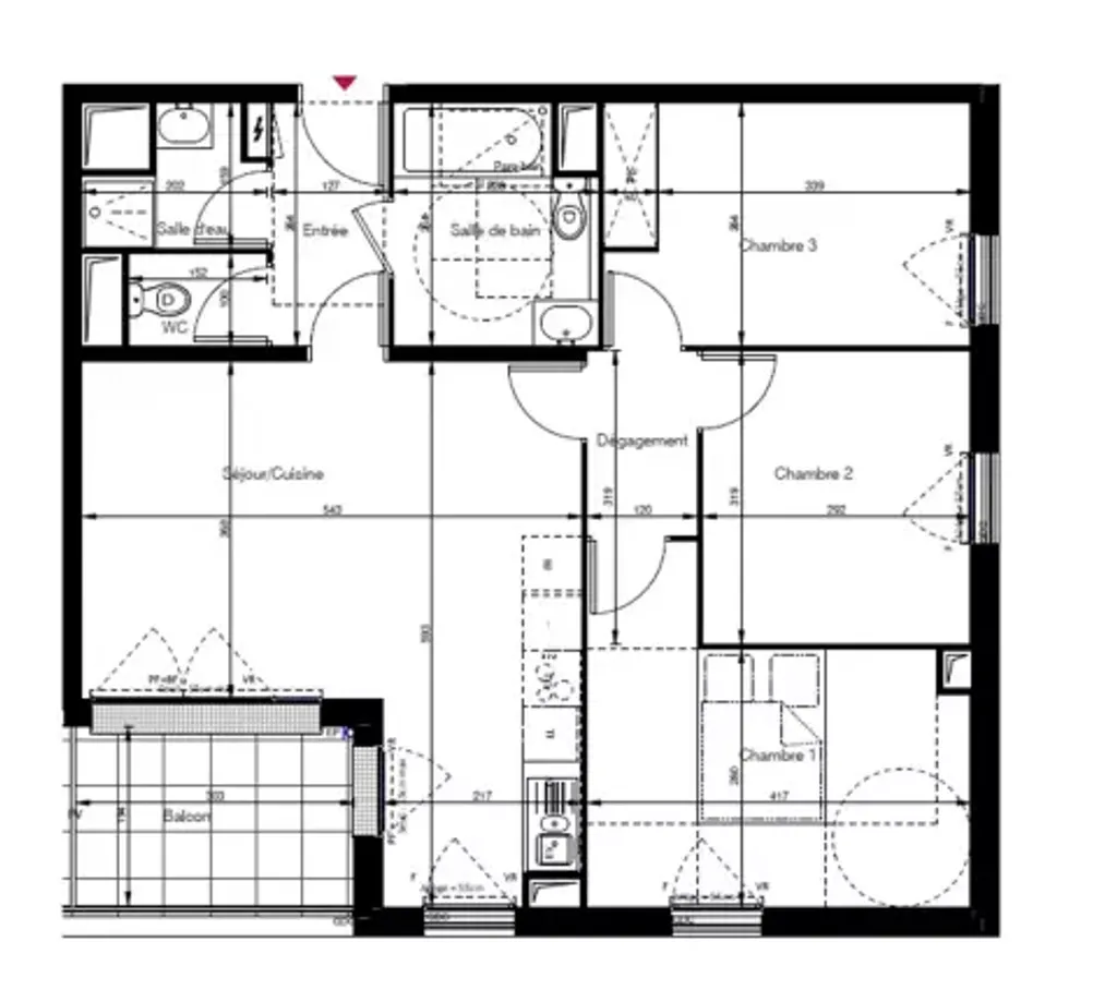 Achat appartement à vendre 4 pièces 73 m² - Les Clayes-sous-Bois