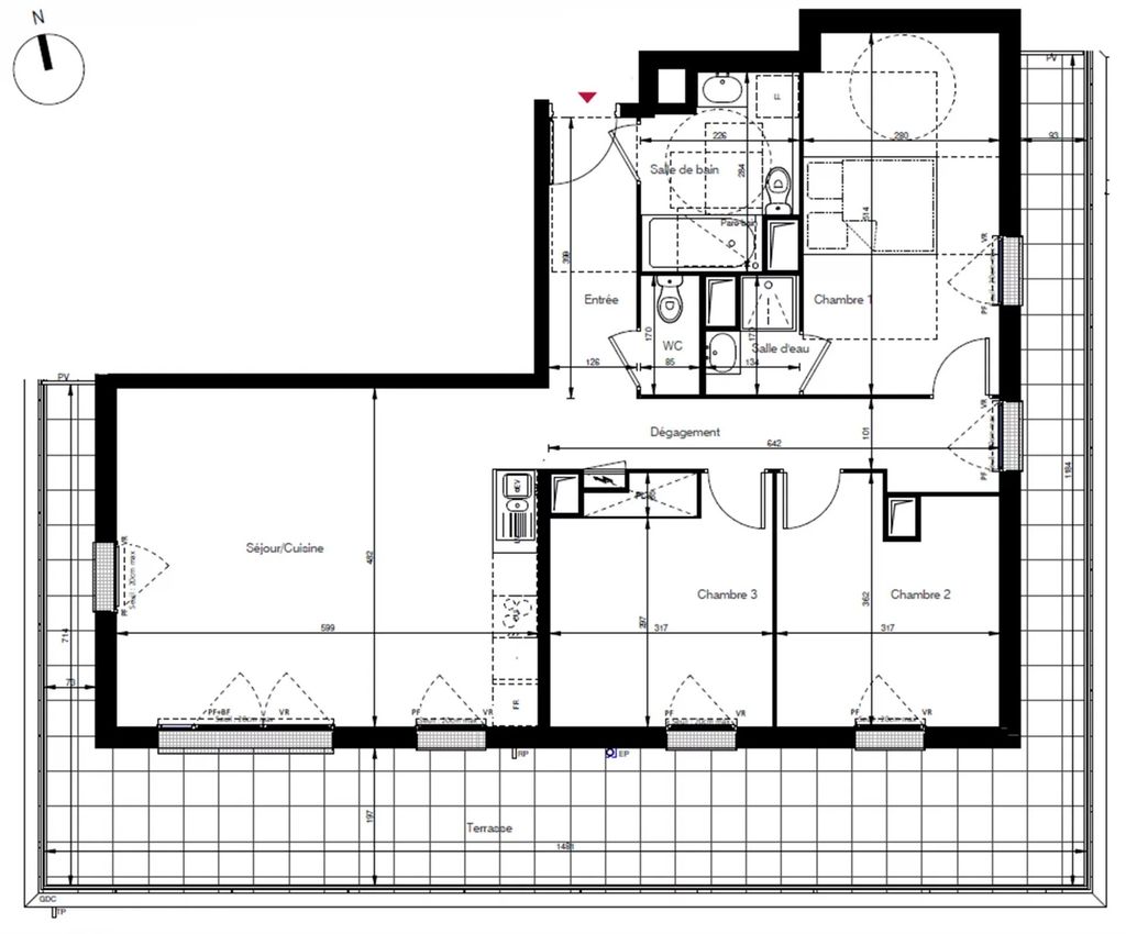 Achat appartement à vendre 4 pièces 86 m² - Les Clayes-sous-Bois