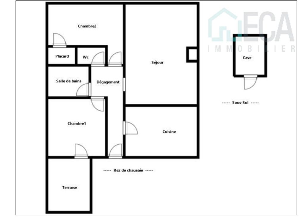 Achat appartement à vendre 3 pièces 63 m² - Crémieu