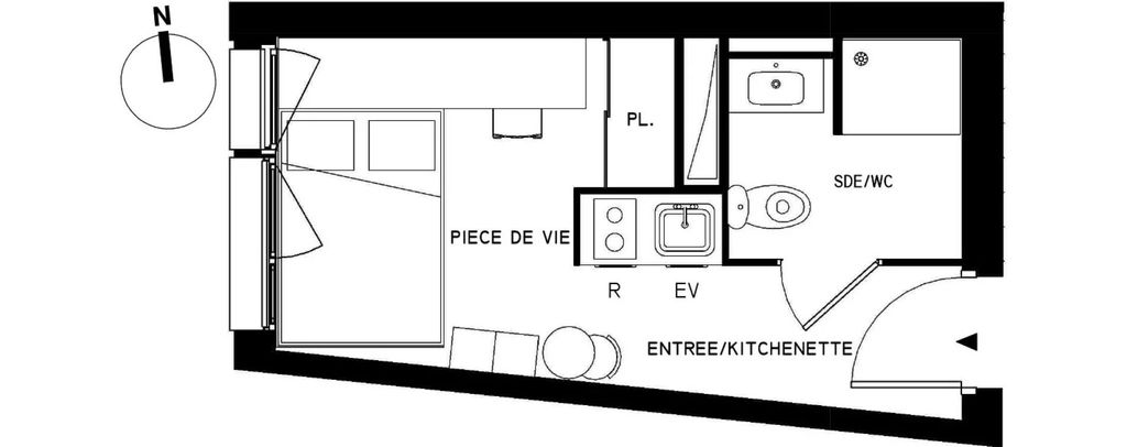 Achat studio à vendre 19 m² - Saint-Cyr-l'École
