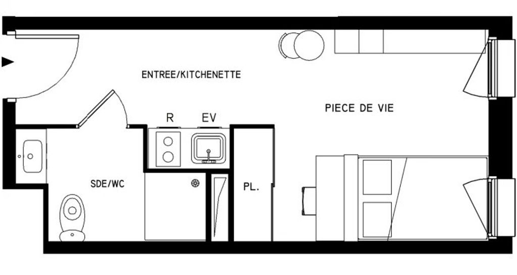 Achat appartement 1 pièce(s) Saint-Cyr-l'École