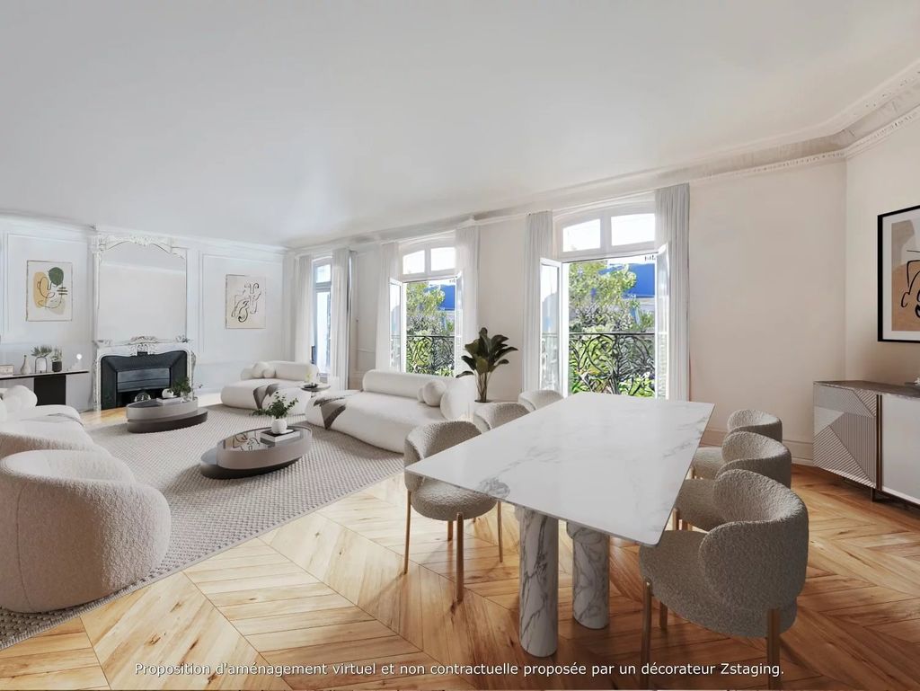 Achat appartement à vendre 6 pièces 210 m² - Paris 17ème arrondissement