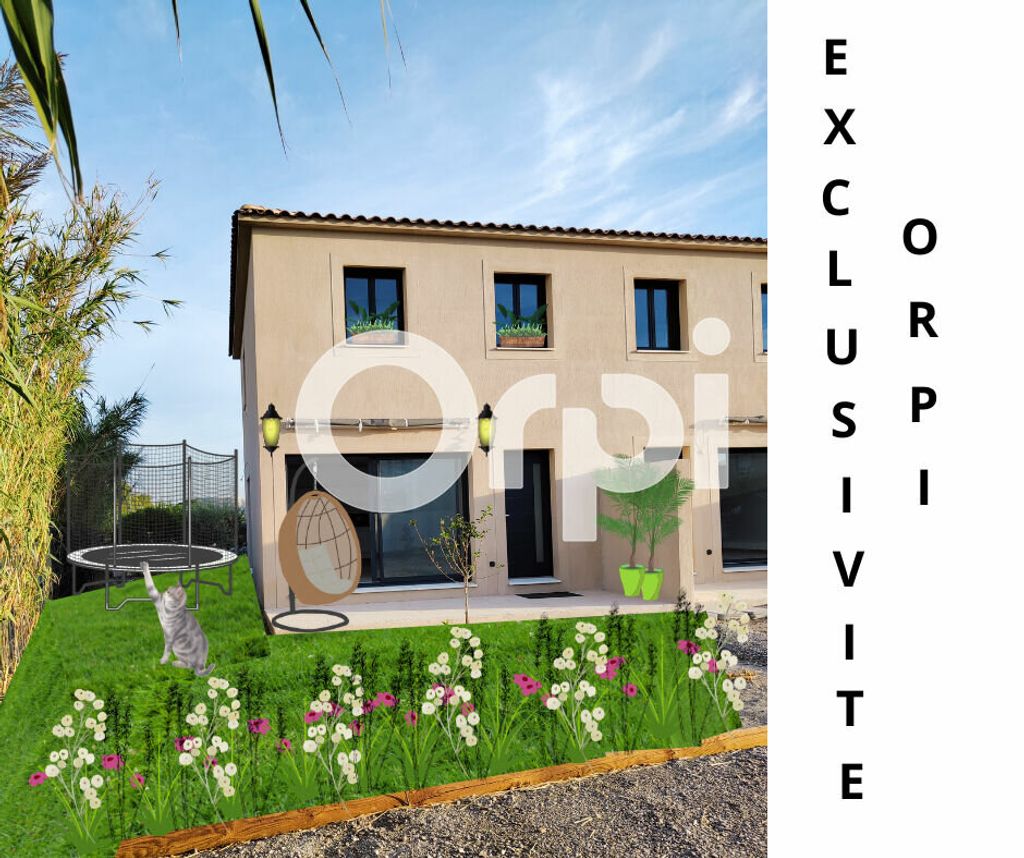 Achat maison à vendre 3 chambres 77 m² - Châteauneuf-les-Martigues