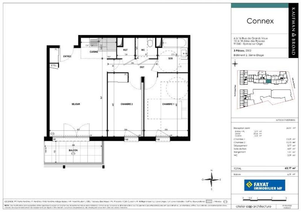 Achat appartement 3 pièce(s) Épinay-sur-Orge