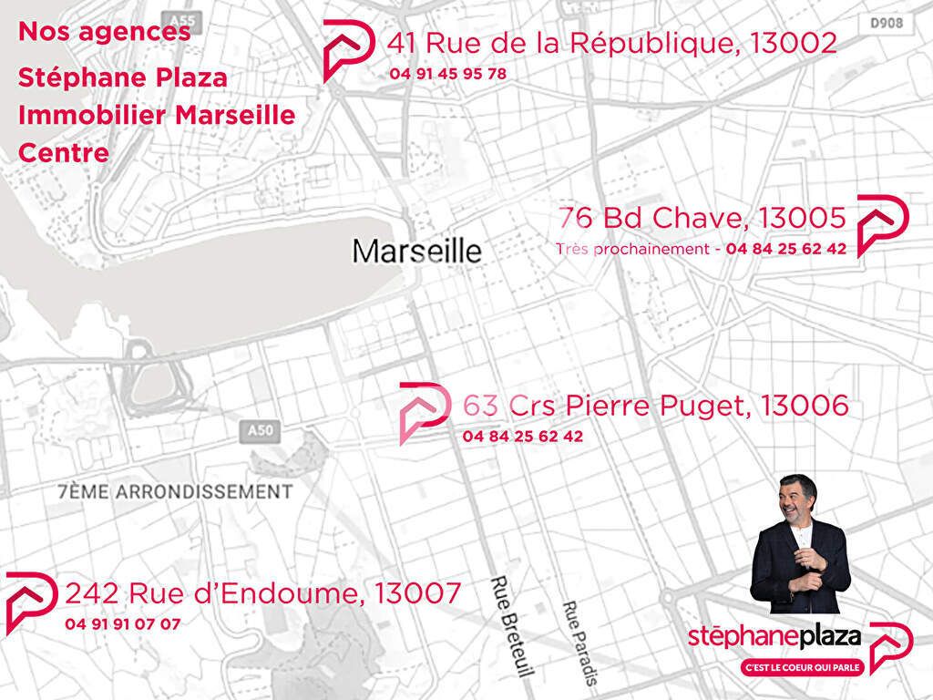 Achat appartement à vendre 3 pièces 69 m² - Marseille 3ème arrondissement