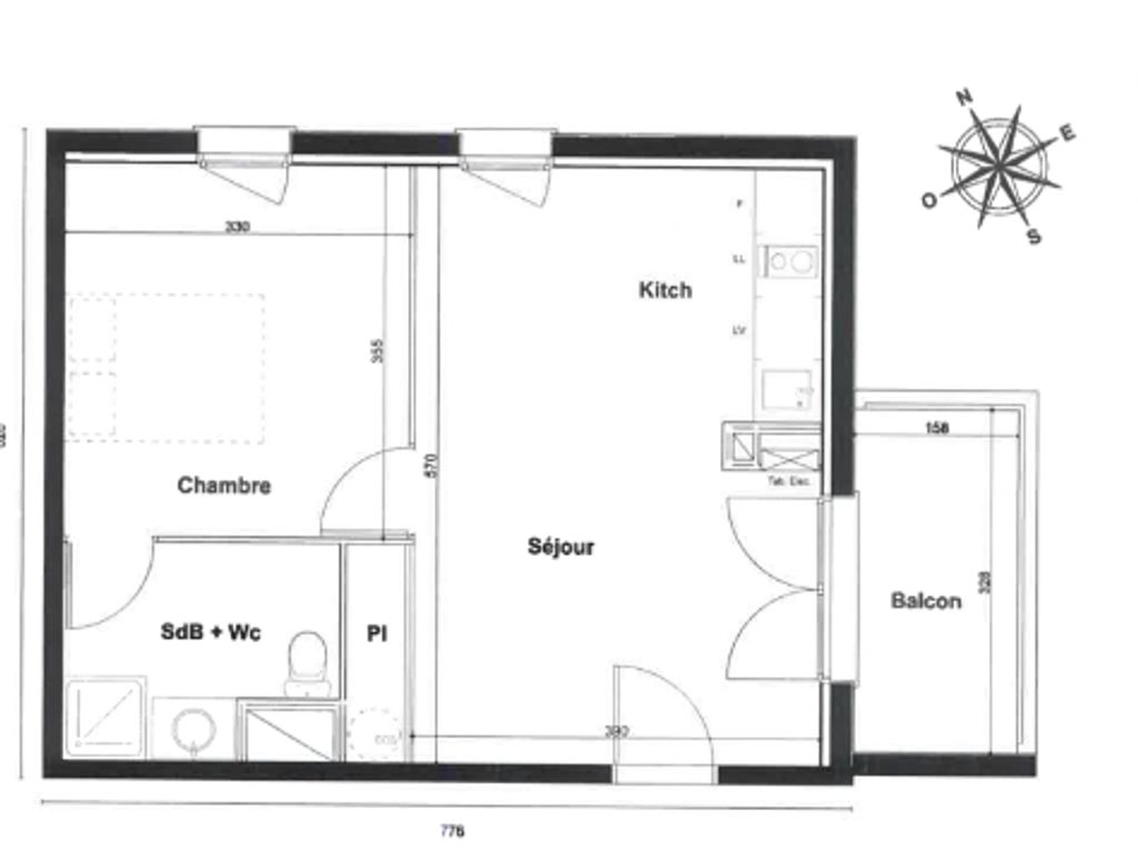 Achat appartement à vendre 2 pièces 40 m² - Launaguet