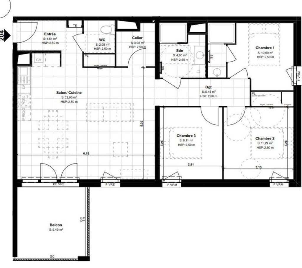 Achat appartement à vendre 4 pièces 81 m² - Lons