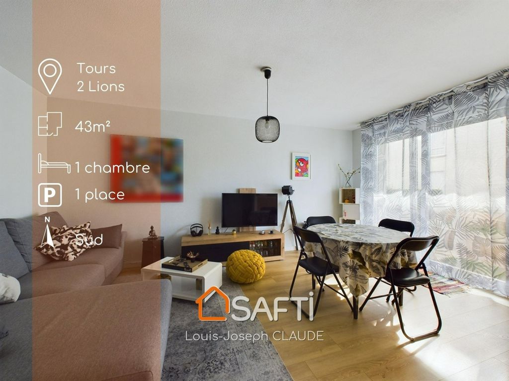 Achat appartement à vendre 2 pièces 43 m² - Tours