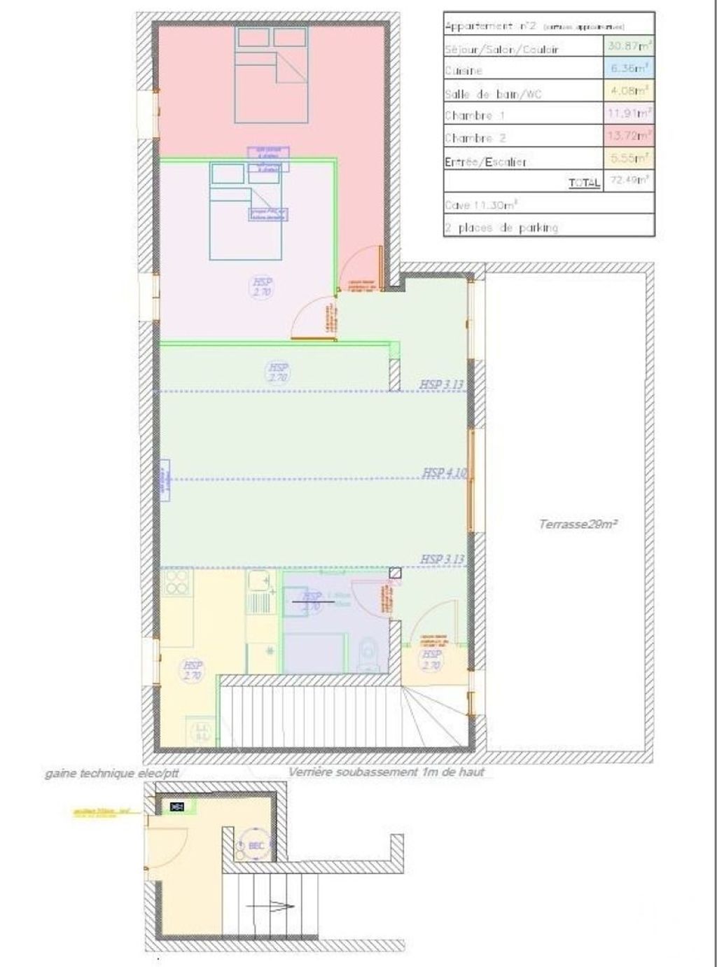 Achat appartement à vendre 4 pièces 72 m² - Arpajon