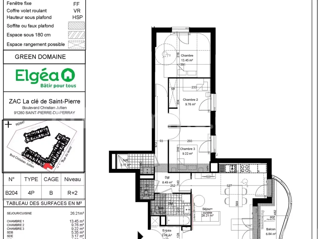 Achat appartement à vendre 4 pièces 79 m² - Saint-Pierre-du-Perray