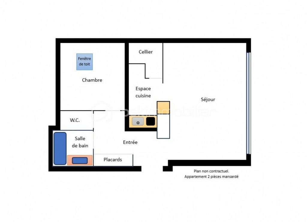 Achat appartement à vendre 2 pièces 45 m² - Plaisir