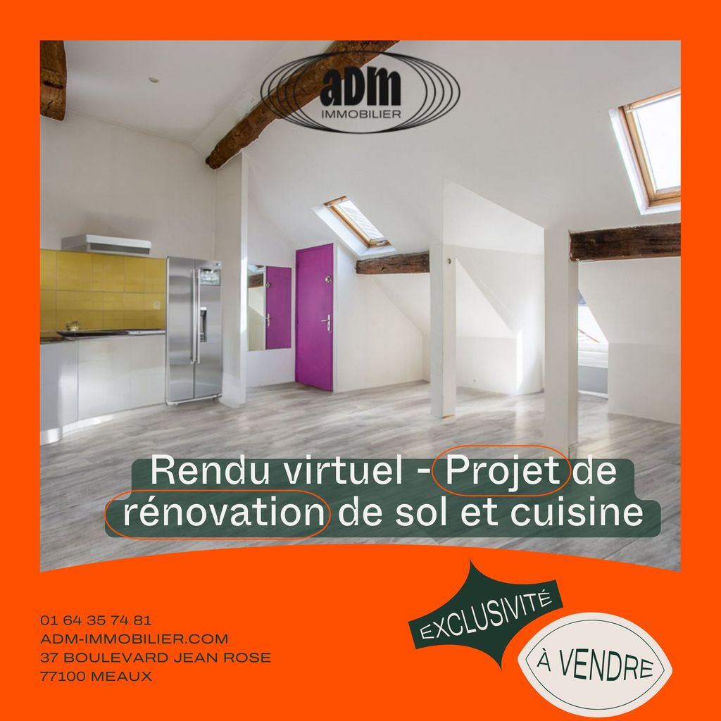 Achat appartement à vendre 2 pièces 39 m² - Meaux