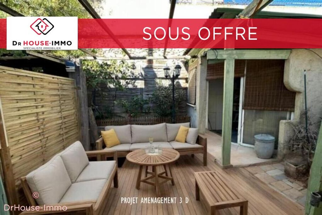 Achat maison à vendre 2 chambres 66 m² - Marseille 10ème arrondissement