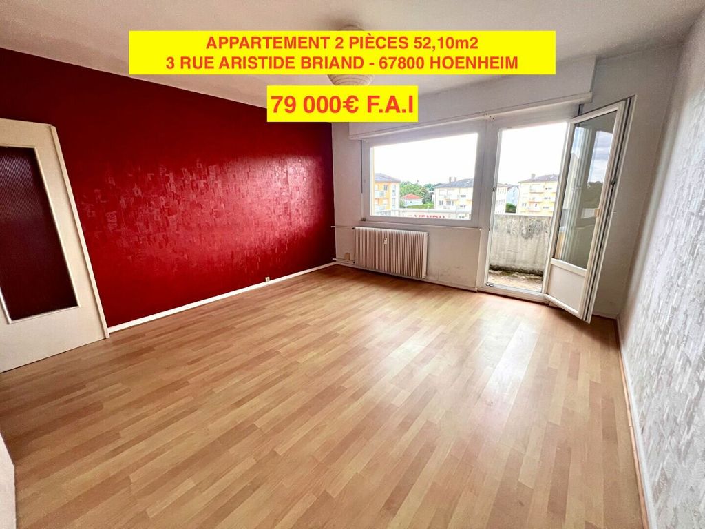 Achat appartement à vendre 2 pièces 52 m² - Hoenheim