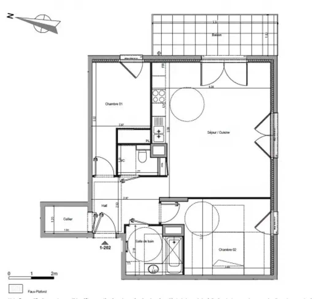 Achat appartement à vendre 3 pièces 71 m² - Viry