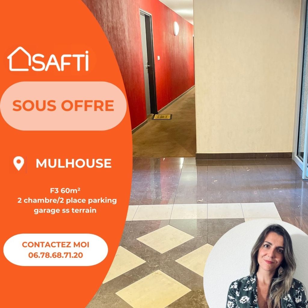 Achat appartement à vendre 3 pièces 60 m² - Mulhouse