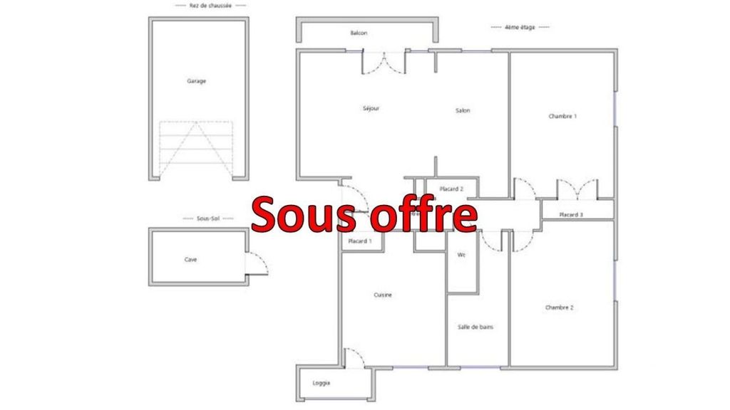 Achat appartement à vendre 4 pièces 70 m² - Villefranche-sur-Saône