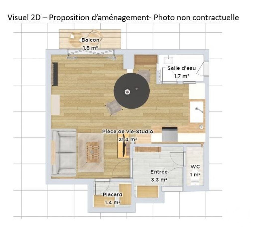 Achat studio à vendre 28 m² - Reims