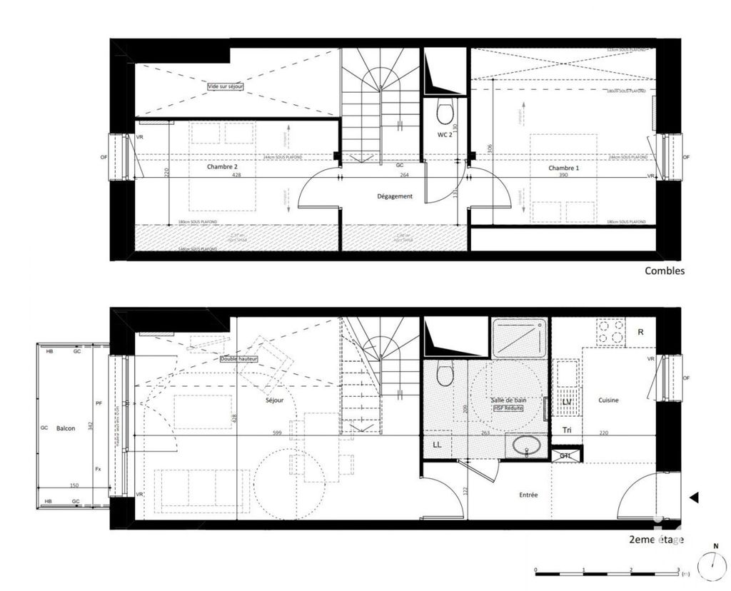 Achat appartement à vendre 3 pièces 67 m² - Noisy-le-Grand