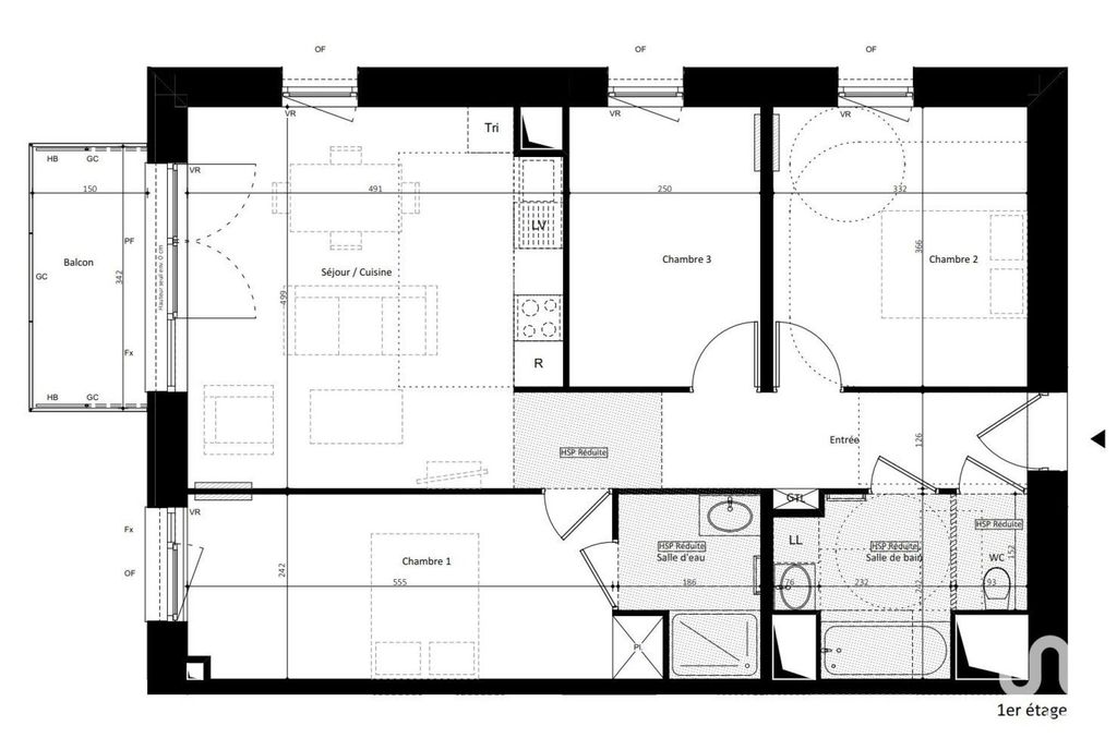 Achat appartement à vendre 4 pièces 78 m² - Noisy-le-Grand