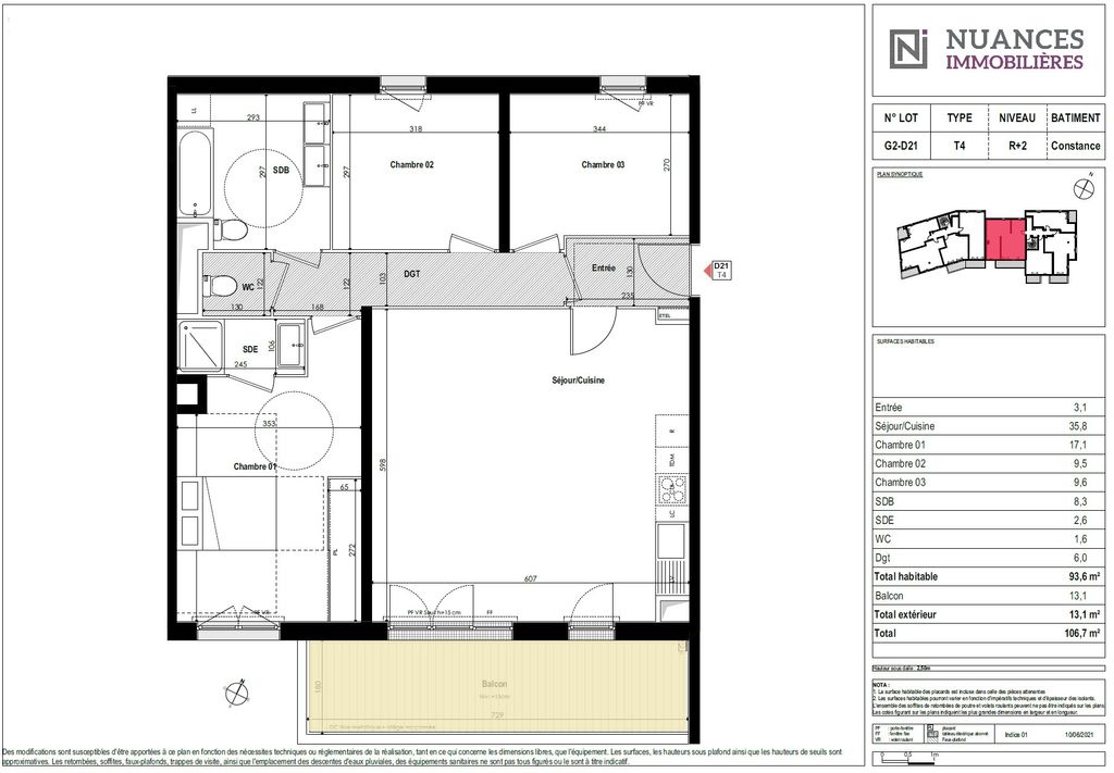 Achat appartement à vendre 5 pièces 94 m² - Caen