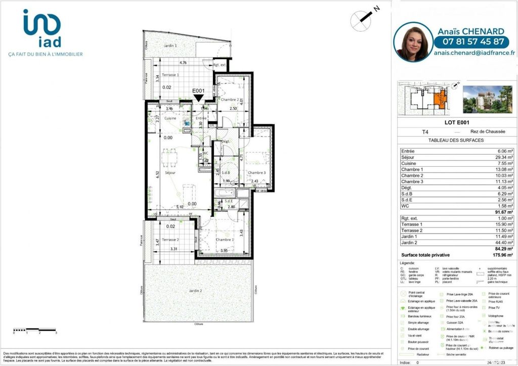 Achat appartement à vendre 4 pièces 96 m² - Boissy-Saint-Léger