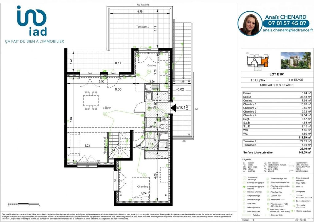 Achat duplex à vendre 5 pièces 112 m² - Boissy-Saint-Léger