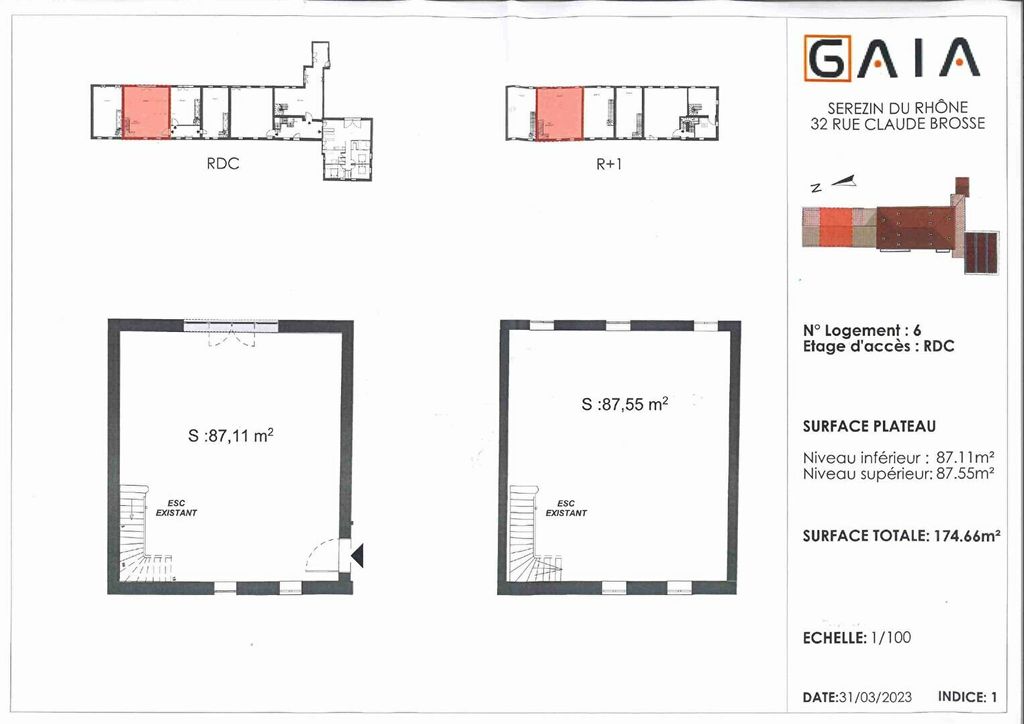 Achat appartement 4 pièce(s) Sérézin-du-Rhône