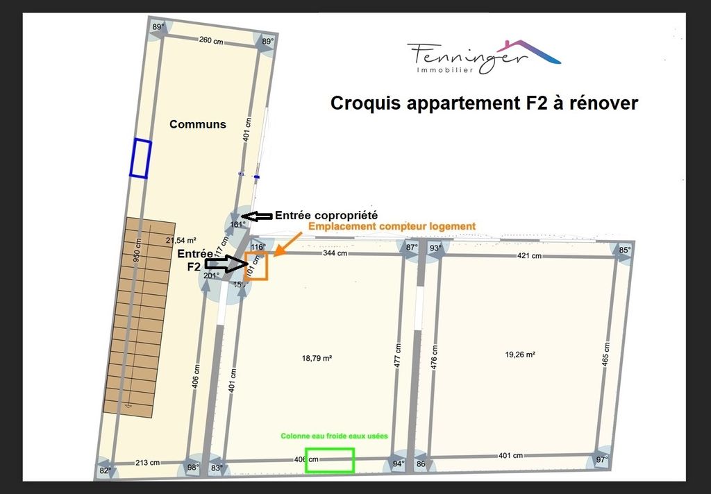 Achat appartement à vendre 2 pièces 38 m² - Haguenau