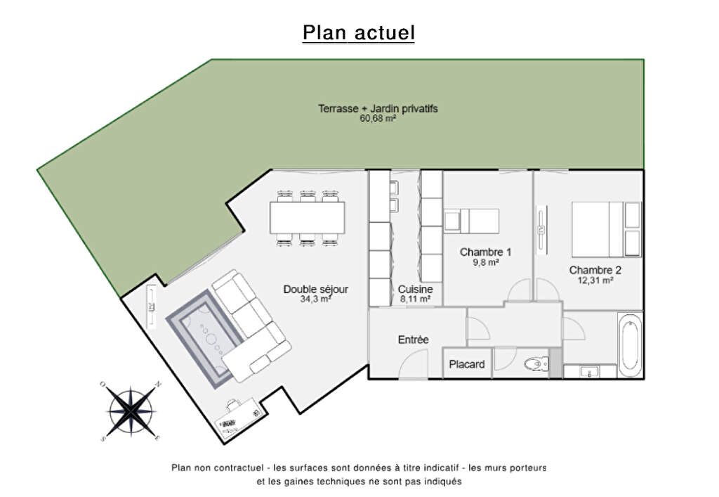Achat appartement à vendre 4 pièces 79 m² - Courbevoie