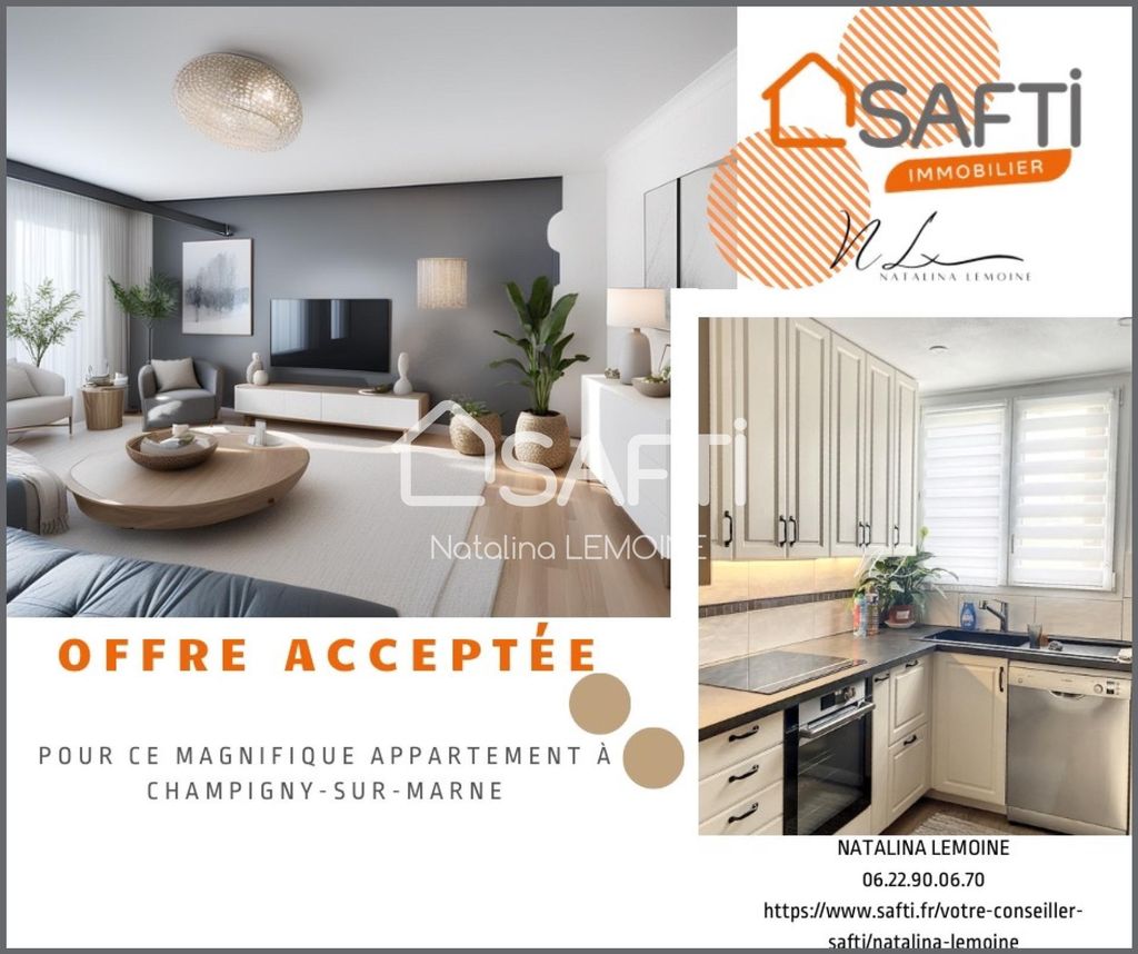 Achat appartement à vendre 4 pièces 68 m² - Champigny-sur-Marne