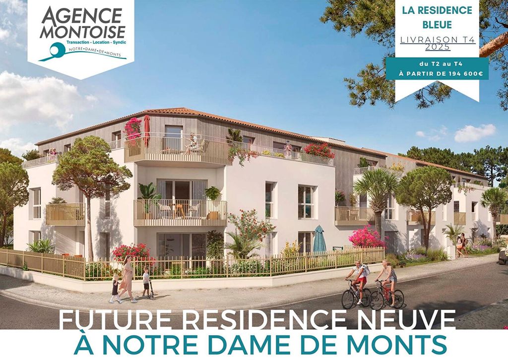 Achat appartement à vendre 3 pièces 61 m² - Notre-Dame-de-Monts