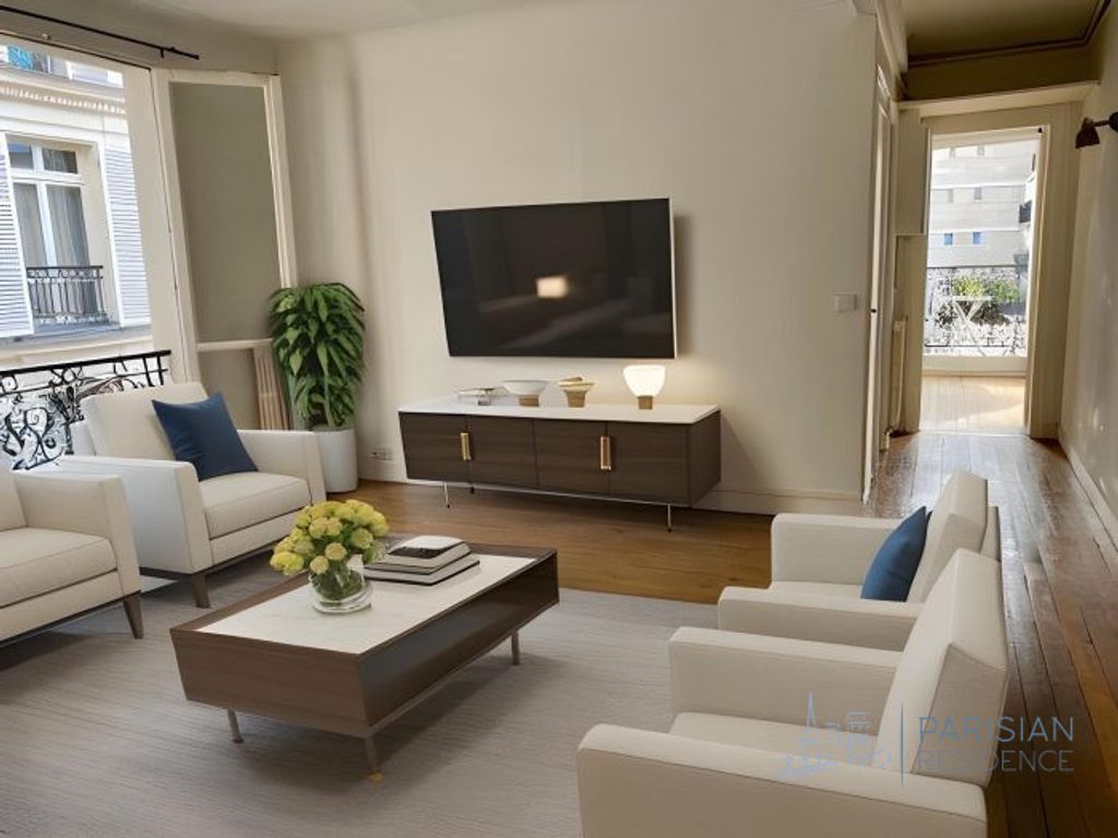 Achat appartement à vendre 3 pièces 55 m² - Paris 16ème arrondissement