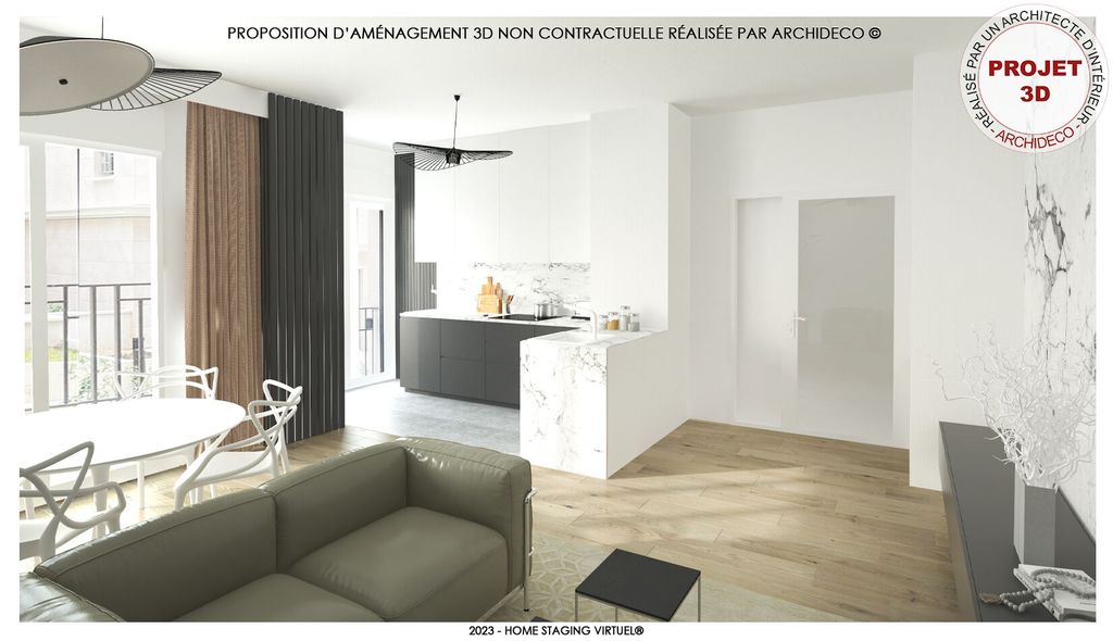 Achat appartement à vendre 4 pièces 82 m² - Clichy