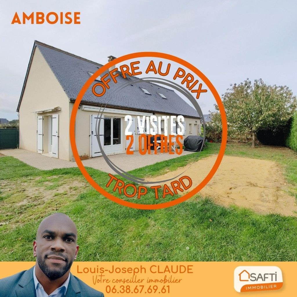 Achat maison à vendre 4 chambres 120 m² - Amboise