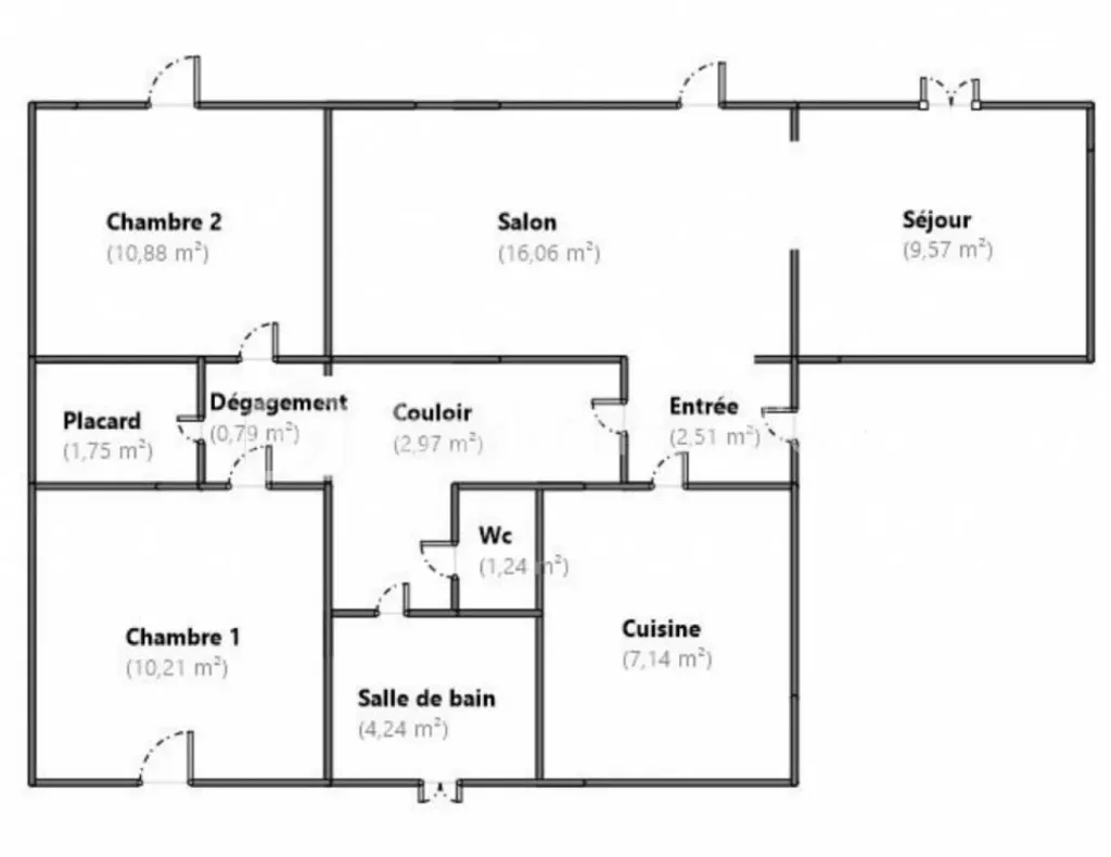 Achat appartement à vendre 4 pièces 67 m² - Angers