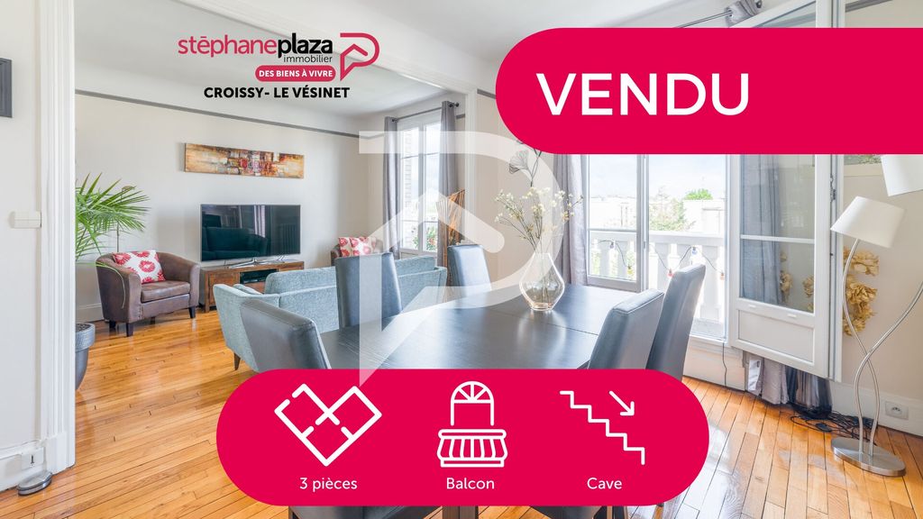 Achat appartement à vendre 3 pièces 65 m² - Le Vésinet