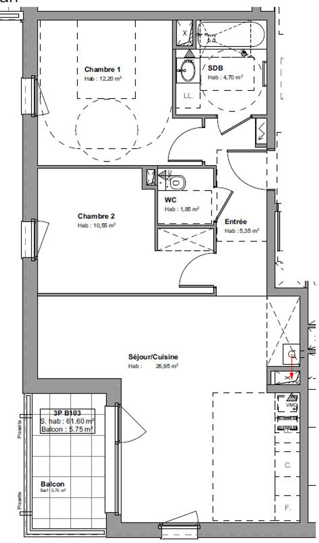 Achat appartement 3 pièce(s) Saint-Jean-de-Monts