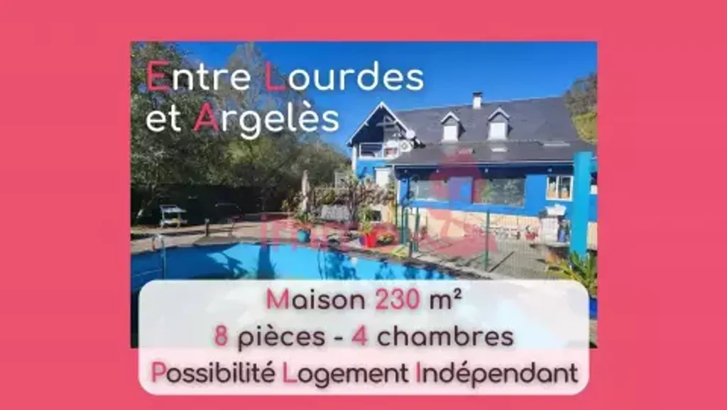Achat maison à vendre 4 chambres 177 m² - Lourdes