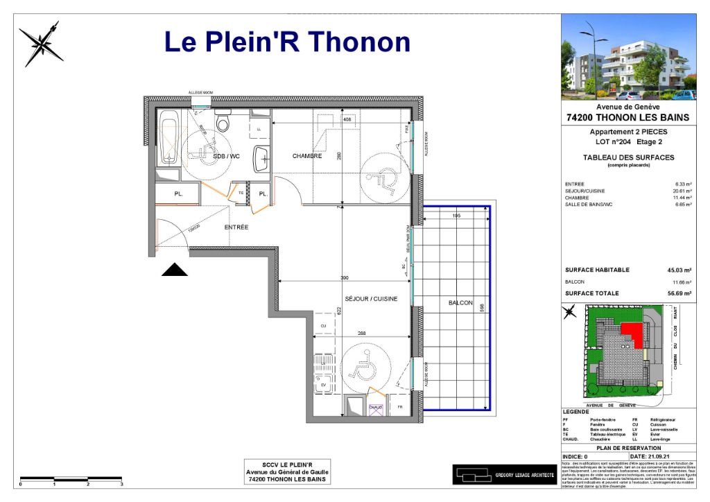 Achat appartement 2 pièce(s) Thonon-les-Bains