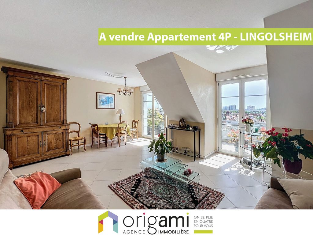 Achat appartement à vendre 4 pièces 97 m² - Lingolsheim