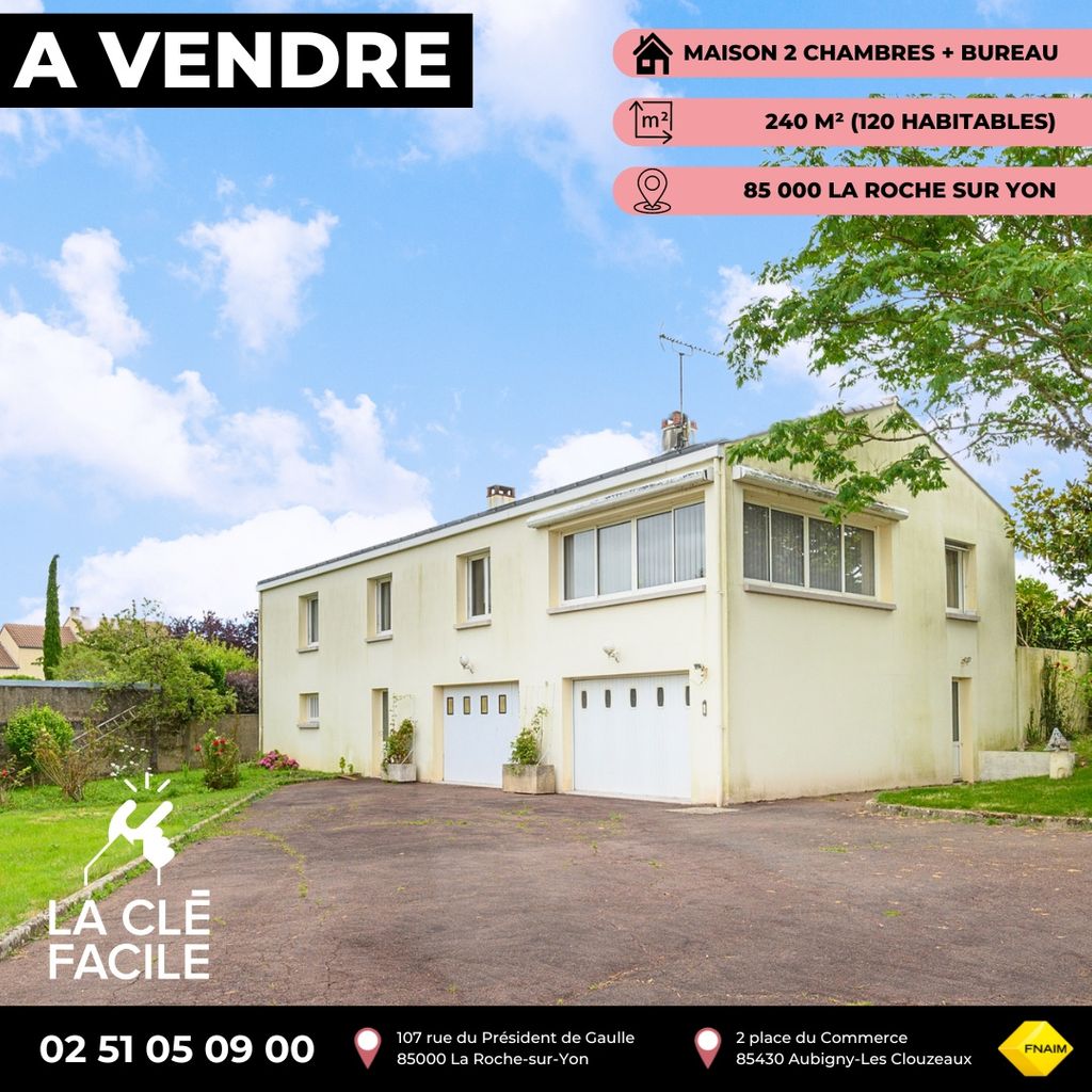 Achat maison à vendre 2 chambres 124 m² - La Roche-sur-Yon